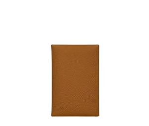 Buy Hermes Calvi Duo Compact Card Holder In Epsom Calfskin With Palladium-Plated Snap Closure Gold at Sasom – Authentic and Ready to Ship