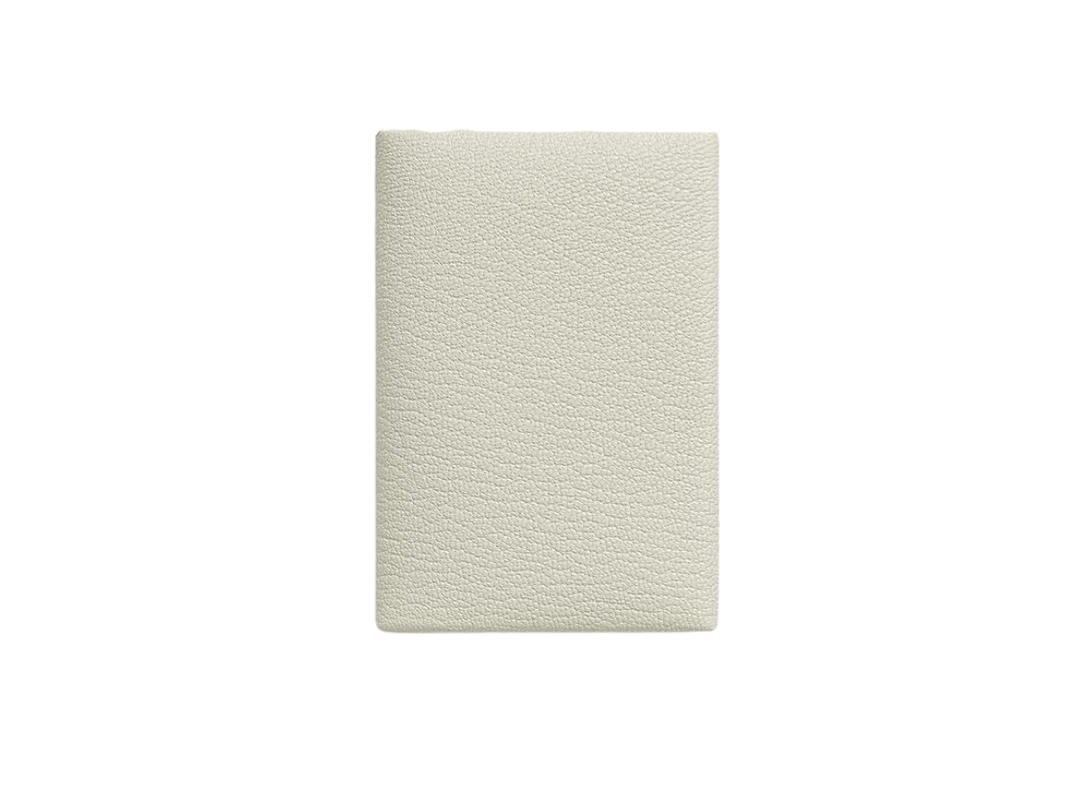 Hermes Hermes Calvi Duo Compact Card Holder In Mysore Goatskin With Palladium-Plated Snap Closure Mushroom