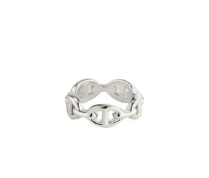Buy Hermes Chaine d’ Ancre Enchainee Ring Small Model In Sterling Silver at Sasom – Authentic and Ready to Ship