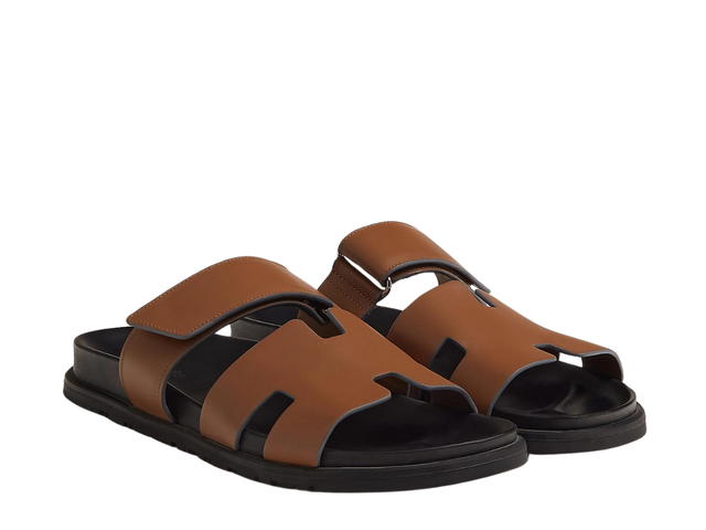 Hermes Hermes Chypre Sandal In Calfskin With Anatomical Rubber Sole Naturel - view 2