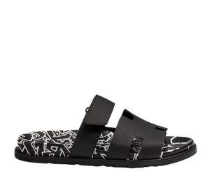 Buy Hermes Chypre Sandal In Epsom Calfskin And Calfskin With Graff Hermes Print Noir Blanc at Sasom – Authentic and Ready to Ship
