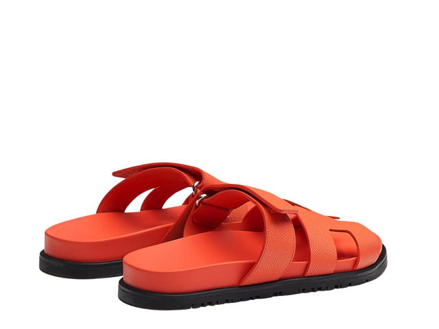 Hermes Hermes Chypre Sandal In Epsom Calfskin With Anatomical Rubber Sole And Adjustable Strap Sorbet Pink - view 3