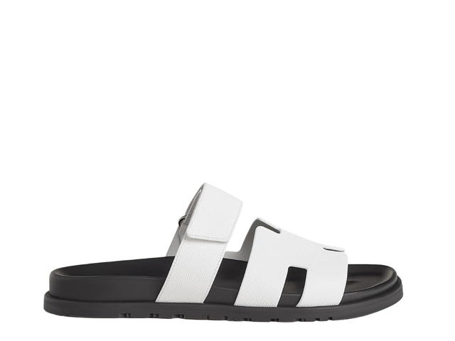 Hermes Hermes Chypre Sandal In Epsom Calfskin With Anatomical Rubber Sole And Adjustable Strap Blanc - view 1