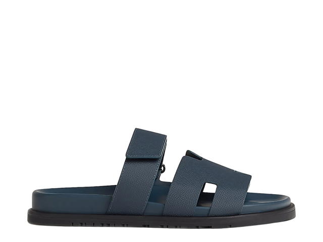 Hermes Hermes Chypre Sandal In Epsom Calfskin With Anatomical Rubber Sole And Adjustable Strap Bleu Celeste - view 1