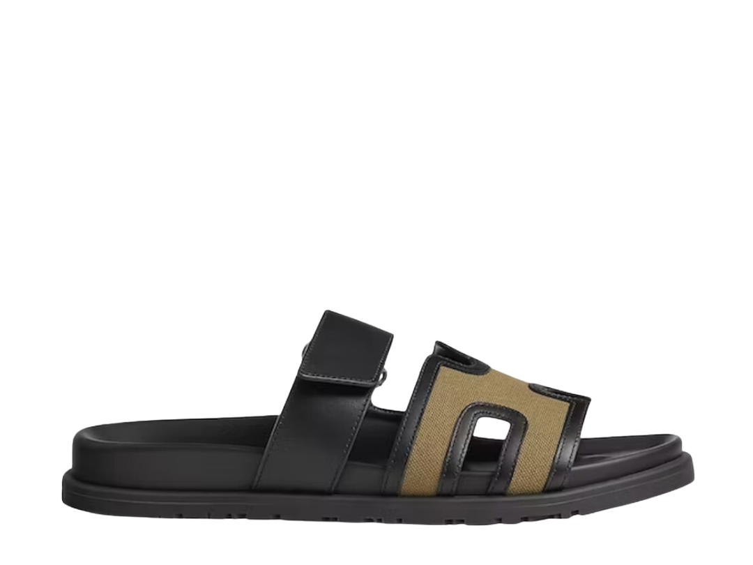Hermes Hermes Chypre Sandal Kaki Nior Canvas (M)