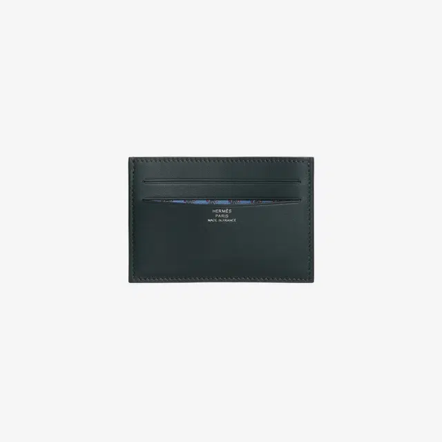 Hermes Hermes Citizen Twill Card Holder Swift & Vert Rousseau Bleu France Bleu Saphir - view 1