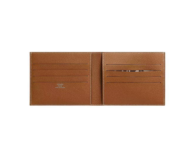 Hermes Hermes Citizen Twill Compact Wallet Epsom Calfskin Gold - view 2
