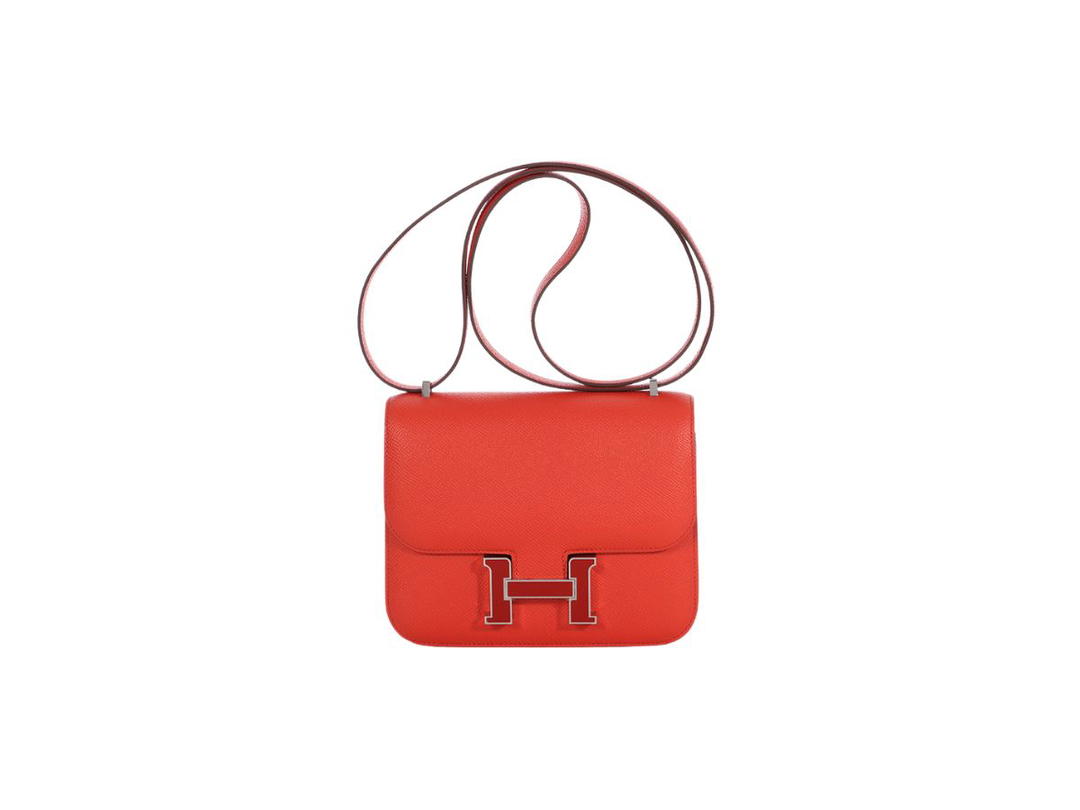 Hermes Hermes Constance 18 In Espom Calfskin With Palladium And Enamel Hardware Capucine