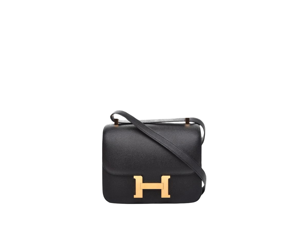 Hermes Hermes Constance 24 In Epsom Leather With Gold Hardware Noir