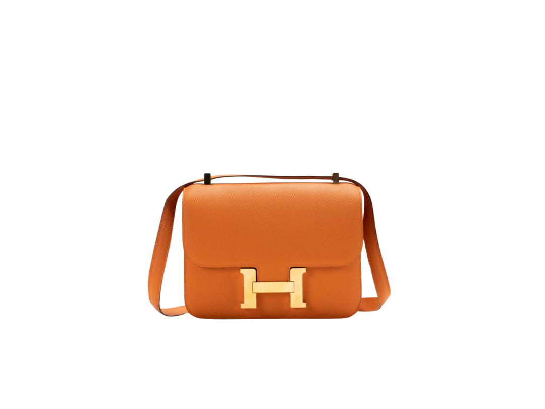 Hermes Hermes Constance III Mini Bag In Epsom Calfskin With Gold Hardware Orange