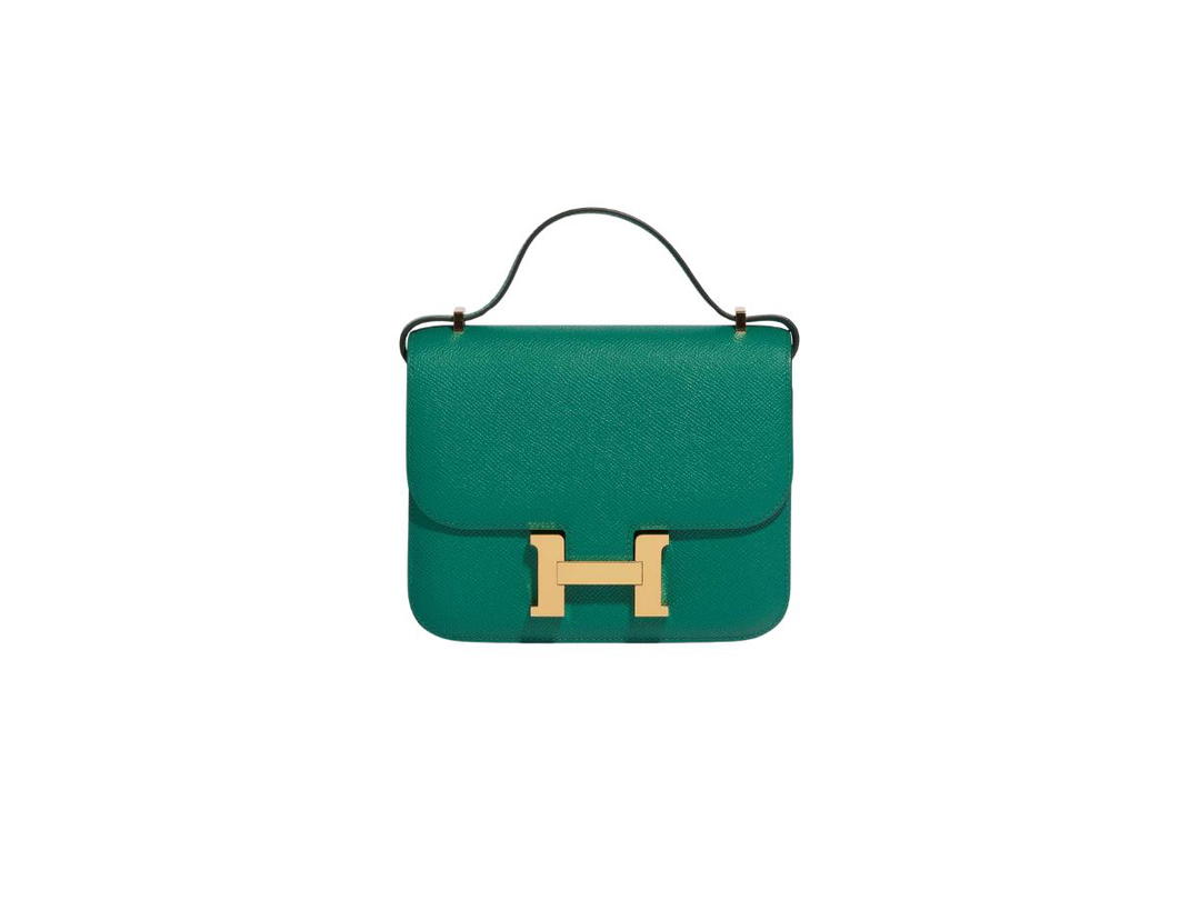 Hermes Hermes Constance Mini 18 Bag In Epsom Calfskin With Gold-Plated Hardware Vert Jade