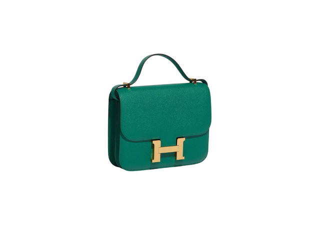 Hermes Hermes Constance Mini 18 Bag In Epsom Calfskin With Gold-Plated Hardware Vert Jade - view 2