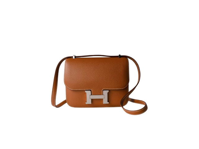 Hermes Hermes Constance Mini 18 Bag In Epsom Calfskin With Palladium-Plated Hardware Gold - view 2