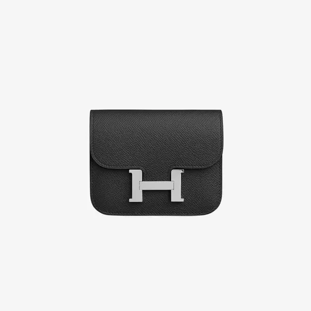 Hermes Hermes Constance Slim Wallet Epsom & Palladium Noir - view 2