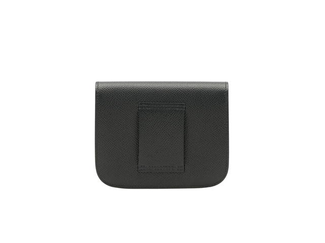 Hermes Hermes Constance Slim Wallet In Epsom Calfskin With Gold-plated Closur Noir - view 2