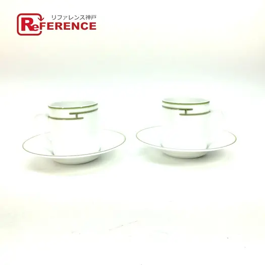 Buy HERMES Cup Plate Dish Tableware Rhythm 2 tea cups and saucers Tea cup Unused at Sasom – Authentic and Ready to Ship