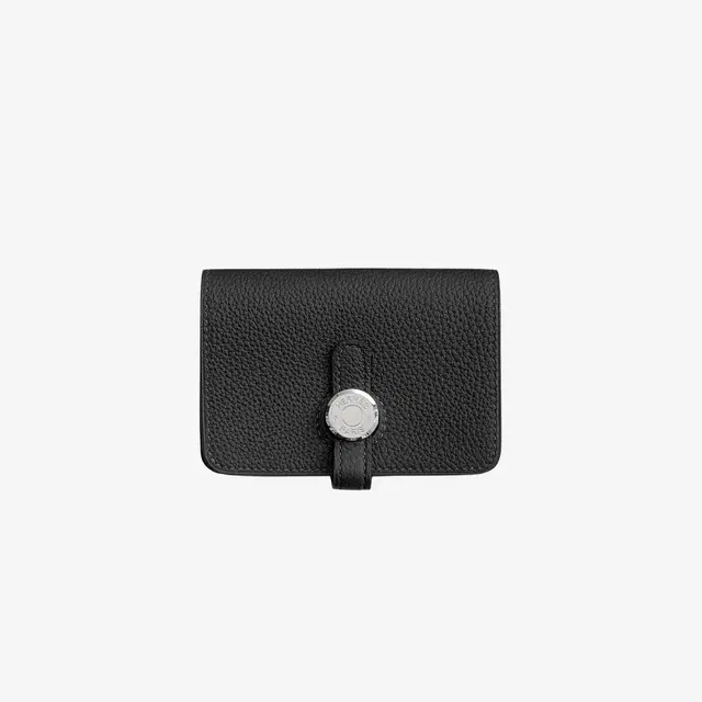 Hermes Hermes Dogon Card Holder Togo & Palladium Noir - view 2
