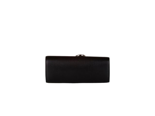 Hermes Hermes Egee Clutch Bag In Tadelakt Leather With Palladium-Plated Hardware Black - view 3