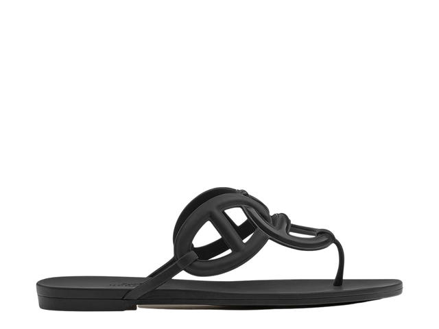 Hermes Hermes Egerie Sandal In Waterproof TPU With Chaine d' Ancre Motif Noir - view 1