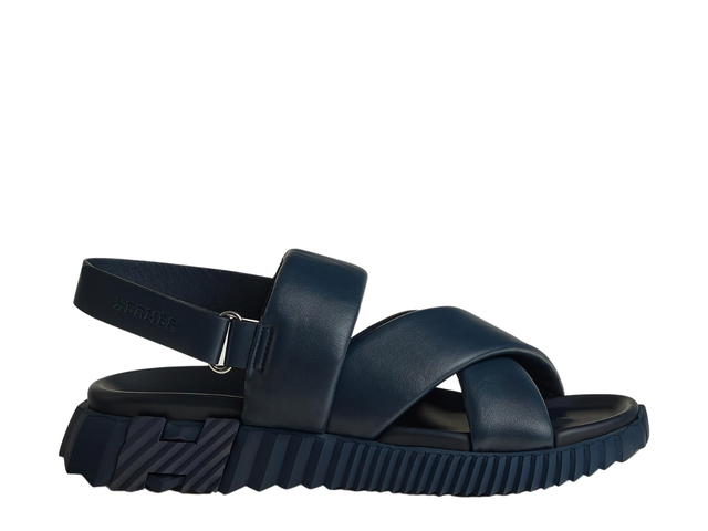 Hermes Hermes Electric Sandal In Nappa Leather-Light Sole Marine - view 1