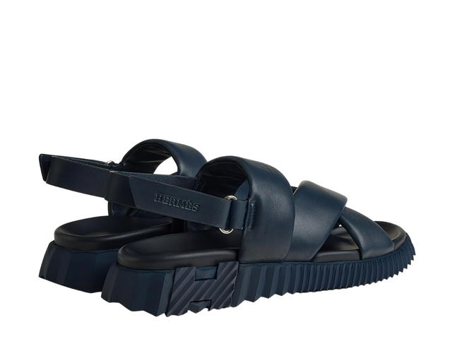 Hermes Hermes Electric Sandal In Nappa Leather-Light Sole Marine - view 3