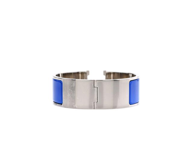 Hermes Hermes Enamel Wide Clic Clac H Bracelet Bleu Royal - view 2