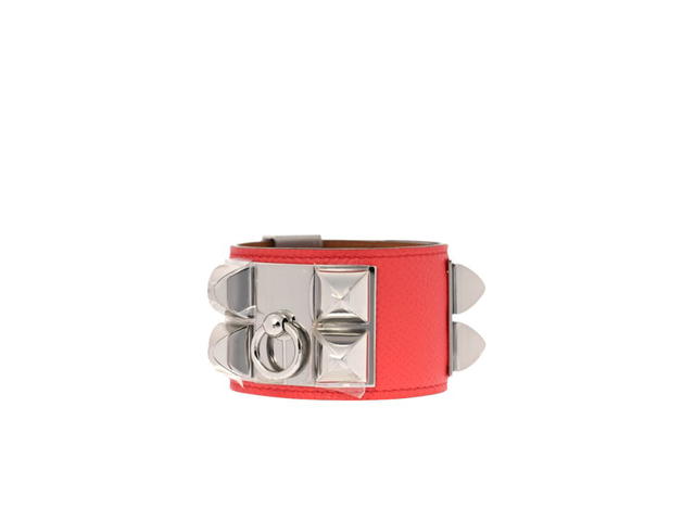 Hermes Hermes Epsom Collier de Chien CDC Bracelet Rose Jaipur - view 1