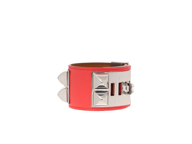 Hermes Hermes Epsom Collier de Chien CDC Bracelet Rose Jaipur - view 2