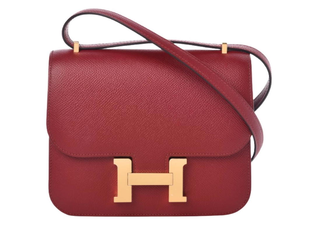 Hermes Hermes Epsom Constance 18 Rouge Grenat