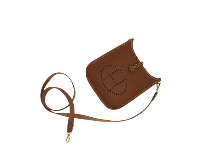 Hermes Hermes Evelyne 16 Amazone Bag In Taurillon Barenia Leather With Gold-Plated Hardware Fauve-Gold - view 3