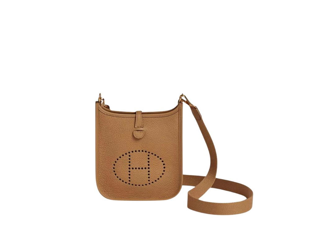 Hermes Hermes Evelyne 16 Amazone Bag In Taurillon Clemence Leather With Gold-Plated Hardware Biscuit-Camel