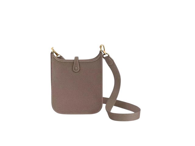 Hermes Hermes Evelyne 16 Amazone Bag In Taurillon Clemence Leather With Gold-Plated Hardware Etoupe - view 2