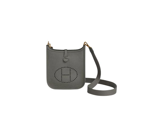Hermes Hermes Evelyne 16 Amazone Bag In Taurillon Clemence Leather With Gold-Plated Hardware Gris Meyer - view 1