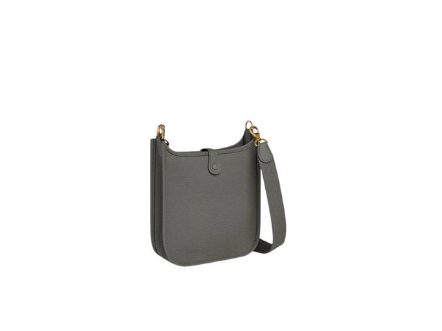 Hermes Hermes Evelyne 16 Amazone Bag In Taurillon Clemence Leather With Gold-Plated Hardware Gris Meyer - view 3