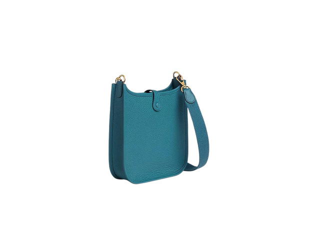Hermes Hermes Evelyne 16 Amazone Bag In Taurillon Clemence Leather With Gold-Plated Hardware New Bleu Jean - view 4