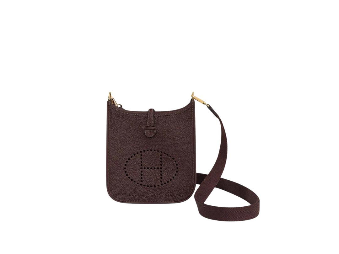 Hermes Hermes Evelyne 16 Amazone Bag In Taurillon Clemence Leather With Gold-Plated Hardware Rouge Sellier
