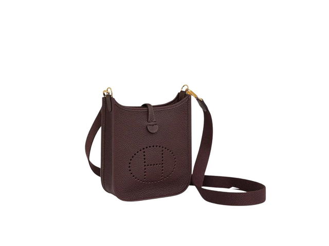 Hermes Hermes Evelyne 16 Amazone Bag In Taurillon Clemence Leather With Gold-Plated Hardware Rouge Sellier - view 2