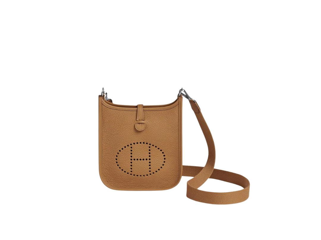 Hermes Hermes Evelyne 16 Amazone Bag In Taurillon Clemence Leather With Palladium-Plated Hardware Biscuit
