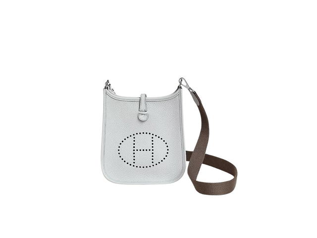 Hermes Hermes Evelyne 16 Amazone Bag In Taurillon Clemence Leather With Palladium-Plated Hardware Bleu Pale-Gris Etain - view 1