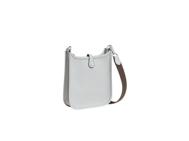 Hermes Hermes Evelyne 16 Amazone Bag In Taurillon Clemence Leather With Palladium-Plated Hardware Bleu Pale-Gris Etain - view 3