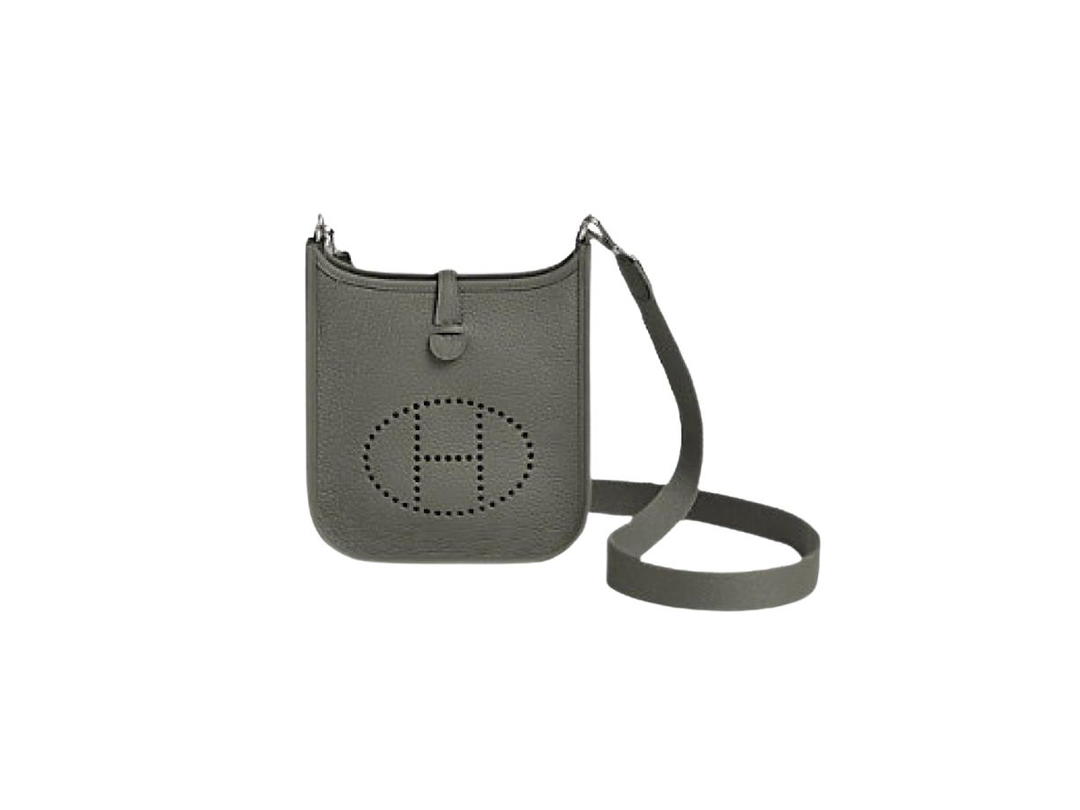 Hermes Hermes Evelyne 16 Amazone Bag In Taurillon Clemence Leather With Palladium-Plated Hardware Gris Meyer
