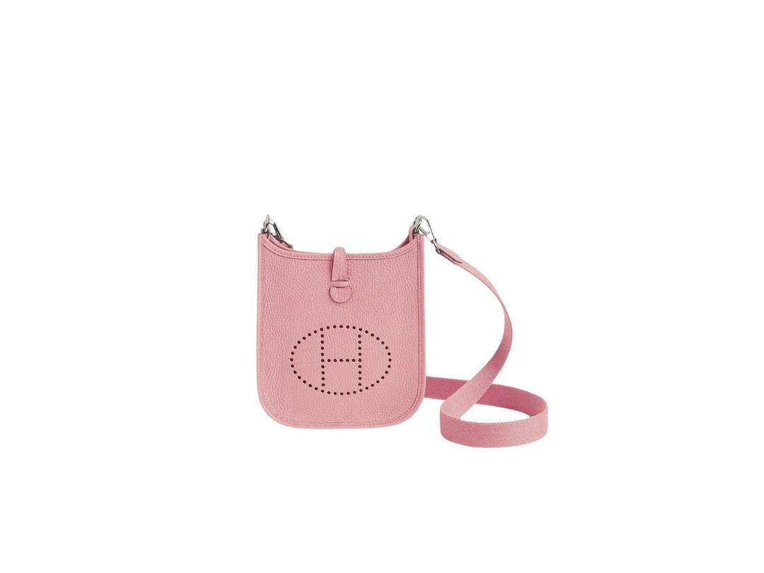 Hermes Hermes Evelyne 16 Amazone Bag In Taurillon Clemence Leather With Palladium-Plated Hardware Rose Sakura