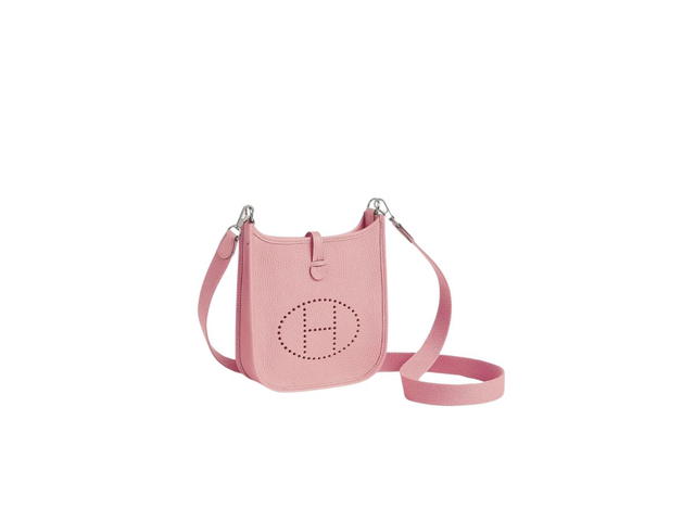 Hermes Hermes Evelyne 16 Amazone Bag In Taurillon Clemence Leather With Palladium-Plated Hardware Rose Sakura - view 2