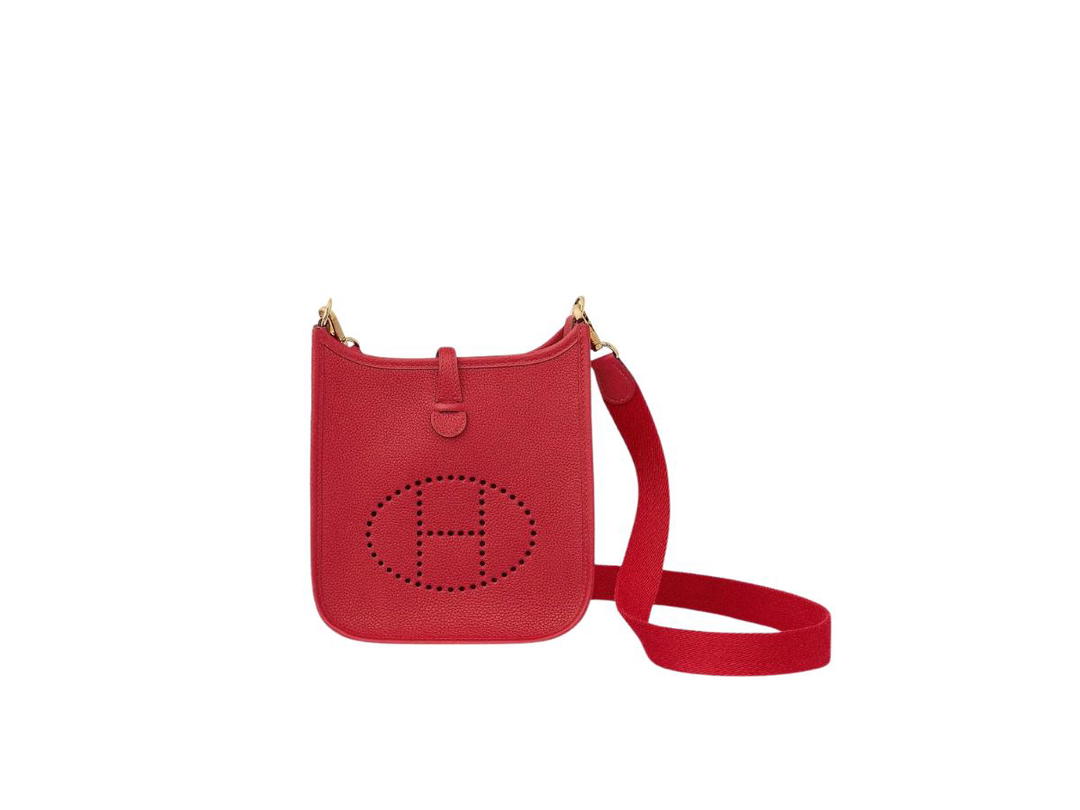 Hermes Hermes Evelyne 16 Amazone Bag In Taurillon Maurice Leather With Gold-Plated Hardware Bougainvillier-Rouge Pivoine