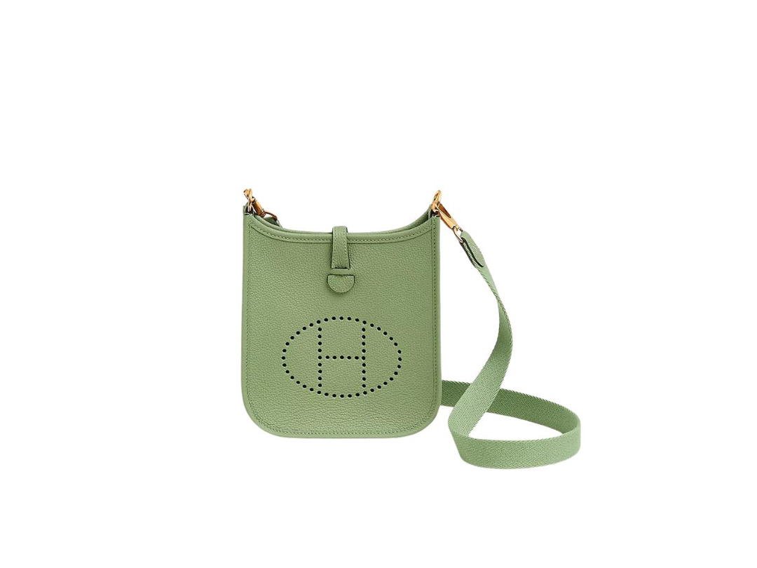 Hermes Hermes Evelyne 16 Amazone Bag In Taurillon Maurice Leather With Gold-Plated Hardware Vert Criquet
