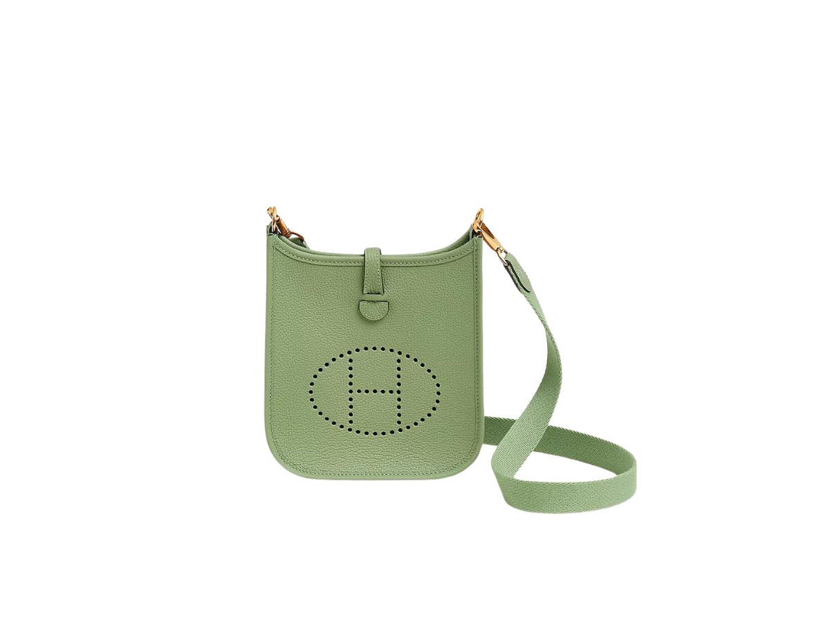 Hermes Hermes Evelyne 16 Amazone Bag In Taurillon Maurice Leather With Gold-Plated Hardware Vert Criquet