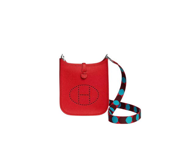 Hermes Hermes Evelyne 16 Amazone Bag In Taurillon Maurice Leather With Palladium-Plated Hardware Rouge De Coeur-Bleu Frida - view 1