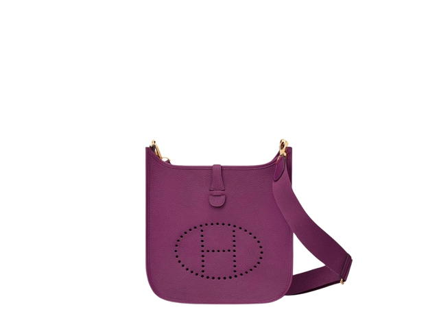 Hermes Hermes Evelyne III 29 Bag In Clemence Calfskin With Gold Hardware Anemone - view 1