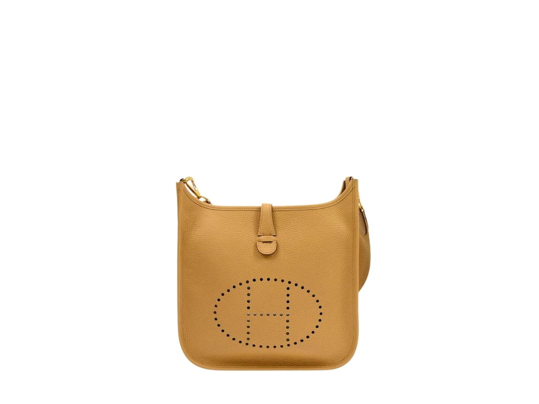 Hermes Hermes Evelyne III 29 Bag In Clemence Calfskin With Gold Hardware Biscuit