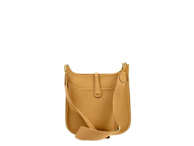 Hermes Hermes Evelyne III 29 Bag In Clemence Calfskin With Gold Hardware Biscuit - view 2